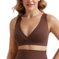 thumbnail image 1 of Sostén CRZ YOGA Butterluxe Sin Aros para Lactancia Cuello en V Marrón XL, 1 of 5