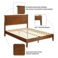thumbnail image 5 of MUSEHOMEINC Mid-Century Modern Solid Wooden Platform Bed with Adjustable Height Headboard for Bedroom,Full Size Wooden Bed Frame with Headboard,Wood Slat Support & No Box Spring Needed,Full…, 5 of 8