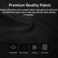 thumbnail image 5 of HeedFit Server Waist Apron, 3 Pockets, 11.5", One Size, Black, Pack of 6, 5 of 5
