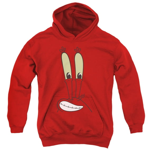 Spongebob Mr. Krabs Smile Face Unisex Youth Pull-Over Hoodie