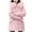 Pink, variant on Winter Warm Coats for Womens Fashion Plus Size Casual Comfortable Long Sleeve Button Pocket Zipper Blouse Top Coat Parkas