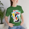 thumbnail image 5 of Uno Card Game Tshirt - Fun Draw 4 Stack Design - Draw 4 Tshirt, 5 of 6