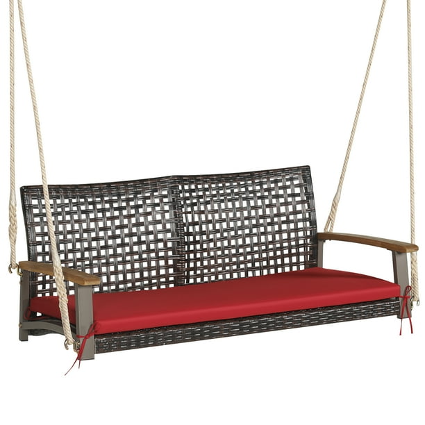 Rattan porch swing deals