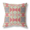 thumbnail image 1 of HomeRoots 411990 Coussin Décoratif en Daim Boho 20 Po., Rouge, Jaune & Aqua Foncé, 1 of 3