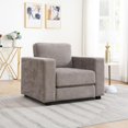 thumbnail image 3 of Oversized Accent Chair with Widen Arms, Chenille Fabric Modern Chair, Washable Covers, Comfy Upholstered Large Chair Armchair Sofa Chair Reading Chair for Living Room Bedroom Office,for Dining Rooms, 3 of 7