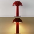 thumbnail image 5 of JONATHAN Y Boletus 10.75" Contemporary Bohemian Rechargeable/Cordless Iron Dimmable Integrated LED Mushroom Table Lamp, Red, JYL7115G, 5 of 6