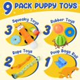 thumbnail image 2 of Puppy Toys PatsFran para la dentición, paquete de 9 para perros pequeños, 2 of 7