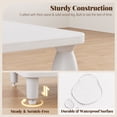 thumbnail image 5 of Small Side Table with 3-Tier Shelf, Wood End Table for Living Room Bedroom, Narrow Nightstand for Small Spaces, White, 5 of 8