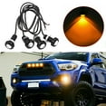 thumbnail image 2 of Tekuisi 4pcs Vehicle LED Lights LED Amber Grille Lighting Kit Truck for Ford SUV Style Waterproof Practical Automotive Accessories, 2 of 6