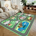 thumbnail image 3 of Interactive City Highway Play Mat for Kids Toy Cars Non Slip Floor Rug Educational Playroom Carpet for Boys Girls Bedroom Gifts, 3 of 10