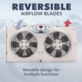 thumbnail image 2 of Bionaire BW2300-N Ventilateur de Fenêtre Réversible avec Télécommande, 2 Pales, Blanc, 2 of 5