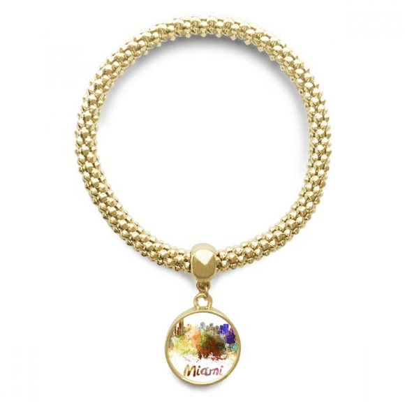 mia america city watercolor en bracelet round pendant jewelry chain