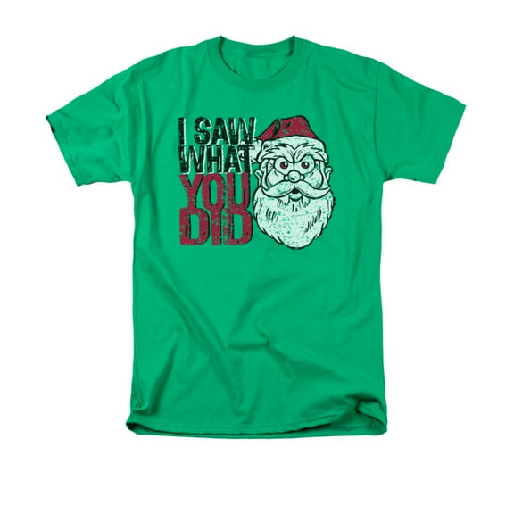 I Saw What You Did Funny Humorous Christmas Humor Saying Adult T-Shirt