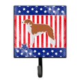 thumbnail image 1 of USA Patriotic Borzoi Russian Greyhound Leash or Key Holder, 1 of 1