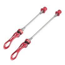 2pcs Bicycle Bike Wheel Quick Release Lever Front Rear Skewer Wheel Hub Lever Red