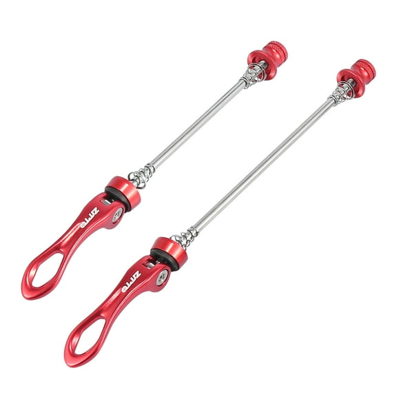 2pcs Bicycle Bike Wheel Quick Release Lever Front Rear Skewer Wheel Hub Lever Red