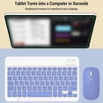 thumbnail image 3 of Funda protectora para tableta Tab S9 Series con teclado y mouse Teclas ABS 80 días en espera 60 horas de uso, A- Con teclado, verde, 3 of 5