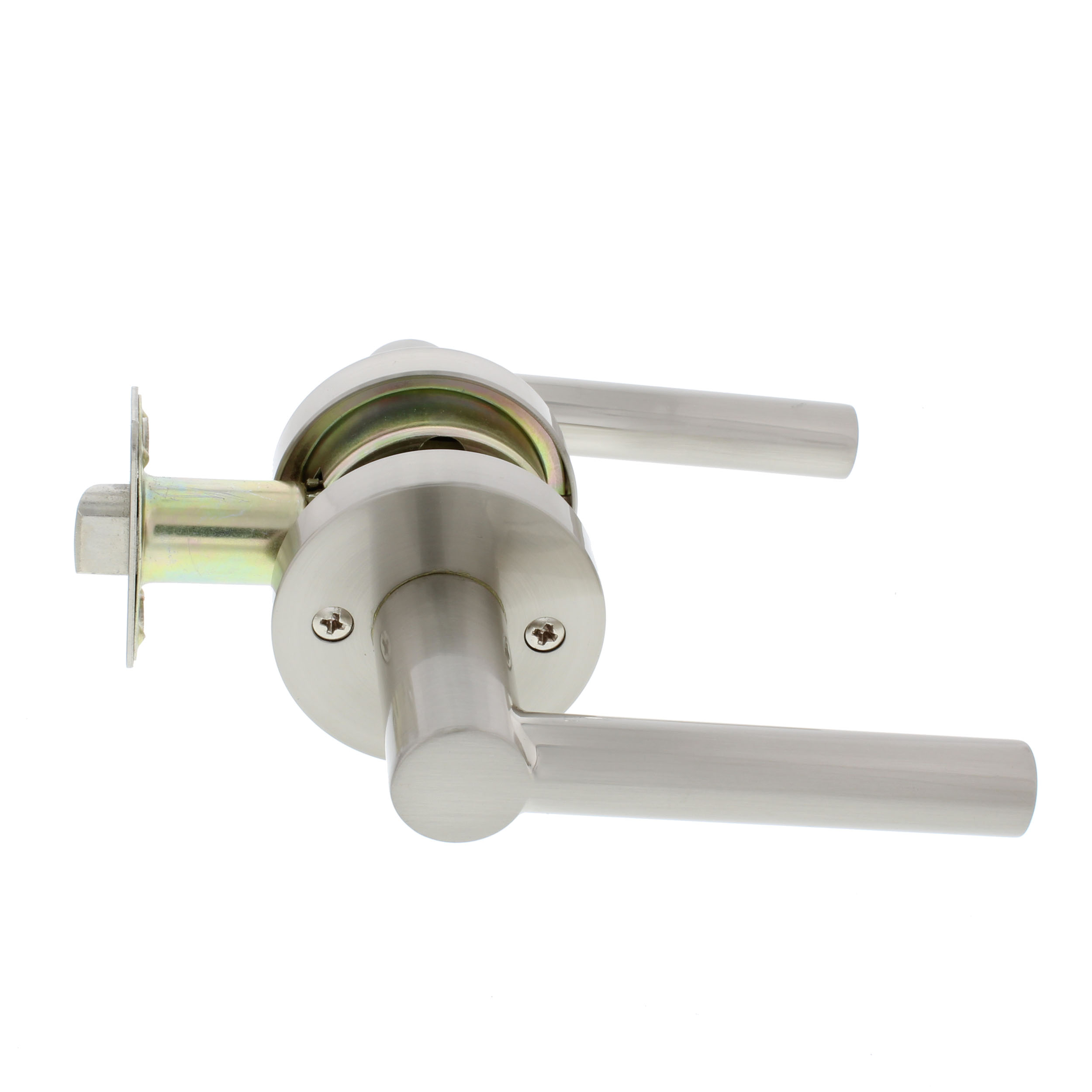 Ultra Security Windsor Hall/Closet Passage Round Rod Door Lever- Passage Lock Lever, Hall and Closet Lever (Satin Nickel, 1 Pack) - image 4 of 11