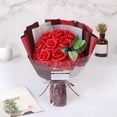 thumbnail image 2 of jifeng Artificial Flowers Box Set Rose Flower Gift Centerpieces Arrangements in Box for red, 2 of 9