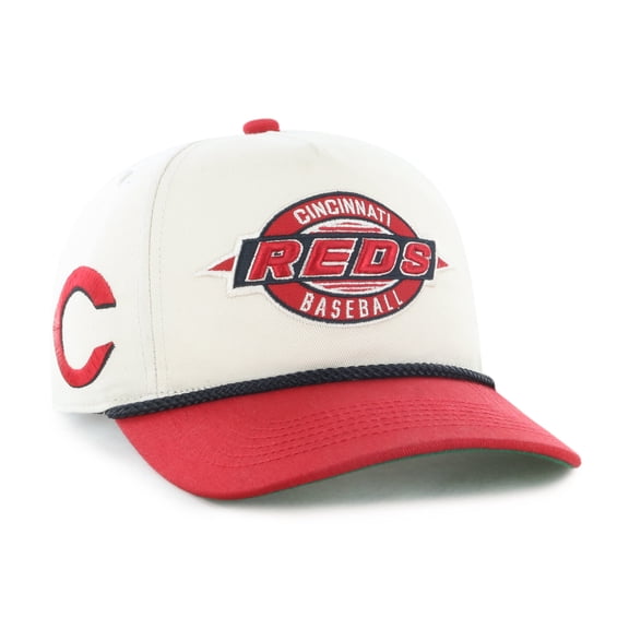 Men's '47  Natural Cincinnati Reds Frame Out Hitch Adjustable Hat
