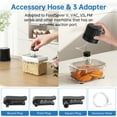 thumbnail image 3 of (2 pack) AZULLIA Electric Mason Jar Vacuum Sealer Kit for Wide & Regular Mouth Mason Jars for Food Storage, Black GA01, 3 of 10