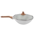 thumbnail image 3 of Frying Pan, Labor Saving Non Stick Large Capacity Aluminium Alloy Wok Pan  For Kitchen, 3 of 8
