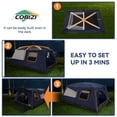 thumbnail image 6 of HOTEEL 10 Person Camping Tent, Easy Setup Waterproof Windproof Backpacking Tent with Removable Rainfly, Lightweight Portable Outdoor Family Tents for Camping, Travel, Fishing, Hiking, Dark Blue, 6 of 11