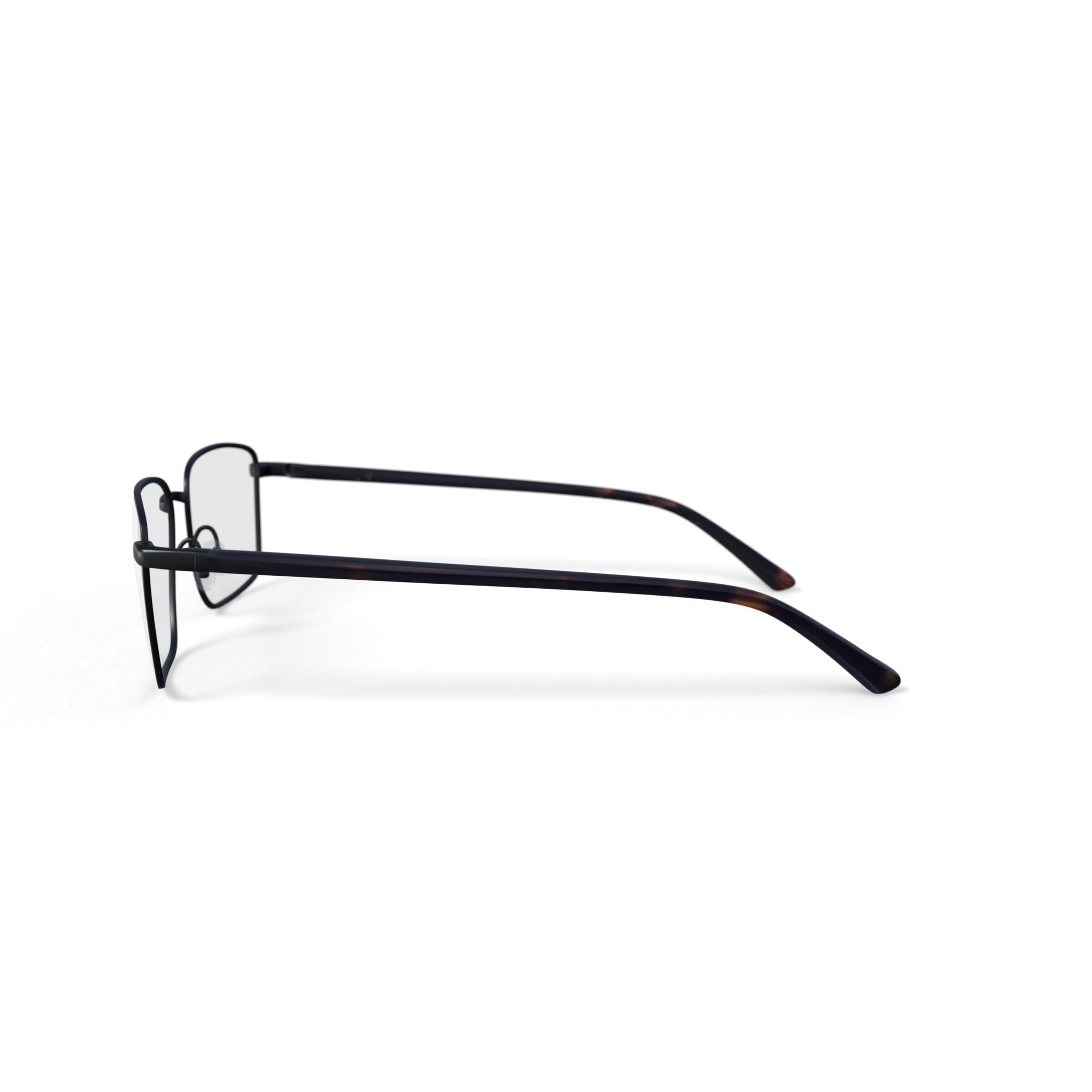 Walmart Men's Albert Rectangular Prescription Eyeglasses with Case, Gunmetal