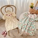 thumbnail image 5 of Vestido de niña con volantes y bordado de fresas Vestido de muñeca de manga corta con estampado de frutas de verano para niños, 5 of 6