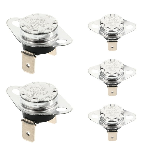 FELTECHELECTR Control Thermostat Thermal Control Switch Assorted Color 5Pack