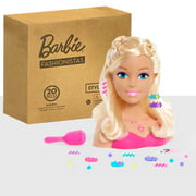 Just Play Barbie Fashionistas 20 Piece Styling Head for Kids, Blonde Hair, Preschool Ages 3 up