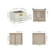 thumbnail image 5 of SONGMICS Caja de Joyas, Caja Joyero de 3 Niveles, Estuche de Joyería, 2 Cajones, Blanco Nube y Dorado, 5 of 5