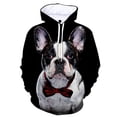 thumbnail image 4 of Sudadera con capucha con estampado 3D de bulldog francés para hombre, sudadera informal de manga larga a la moda, sudadera de calle, ropa de otoño para niños, 4 of 5