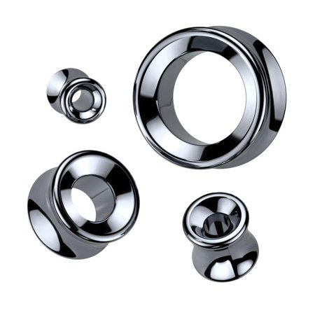 Light Weight Hematite Double Flare Saddle Tunnel