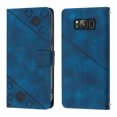thumbnail image 2 of Compatible with Samsung Galaxy S8 Classic Embossed PU Leather Case with Card Holder Shockproof Cover, 2 of 5