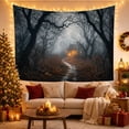 thumbnail image 3 of Atmospheric Forest At With Night Twilight, Spooky Gothic for Gothic Decor Fans, Dark Art Decor Room Accent, Halloween Gift, Tapestry Wall Hanging for Bedroom and Dorm, 3 of 7