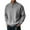 Grey, variant on Sweatshirts Men Knit Quarter Zip Sweater Pullover Top Loose Stand Collar Long Sleeve for Fall Winter Spring Beige L