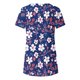 thumbnail image 4 of Blusas de Manga Corta para las Mujeres Botón Impreso Cuello Redondo Top Casual, Blusas para las Mujeres Casual, 4 of 5