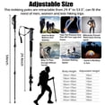 thumbnail image 6 of IC ICLOVER Pair 2 Trekking Poles Lightweight Aluminum Hiking Poles with Quick Adjustable Flip Locks, Collapsible Walking Sticks for Women, Men & Seniors, Black, 6 of 7