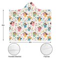 thumbnail image 3 of Wearable Blanket,Colorful Princess Flower Fairy Pattern Hooded Wearable Flannel Blanket for Adults & Teens,Winter Poncho Shawl Wrap Cape Cozy Anti-Pill,50"x60", 3 of 5
