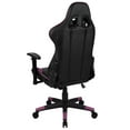 thumbnail image 3 of Flash Furniture X20 Gaming Chair Racing Office Ergonomic Computer PC Adjustable Swivel Chair with Fully Reclining Back in Purple LeatherSoft, 3 of 7