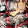 thumbnail image 4 of Home Decor Heated Throw Blanket, Energy-Saving Design with Plaid Pattern, Ultra-Plush Softness for All Seasons, Reversible and Fade Resistant (Nordic Midnight), 4 of 4