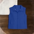 thumbnail image 3 of Jalioing Toddler Kids Outdoor Vest Boys Girls Solid Color Zip Up Collared Vest Casual Summer Travelling Vest with Pocket, 3 of 8