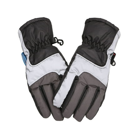 - EPYA Kids Girls Boys Teenagers Thinsulate and Waterproof Ski Glove, Blue Grey, L