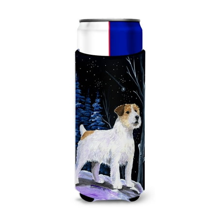 

Caroline s Treasures SS8388MUK Starry Night Jack Russell Terrier Ultra Hugger for slim cans Slim Can multicolor