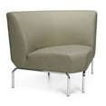 thumbnail image 2 of OFM 3090-PU606 Triumph Series Armless 90 Degree Lounge Chair With Polyurethane Seat & Chrome Feet, Black, 2 of 3