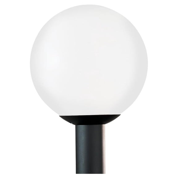 Generation Lighting 8254-68 Outdoor Globe Traditional One - Light Outdoor Light Post Outside Fixture, White Plastic Finish