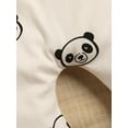 thumbnail image 6 of Newborn Baby Sleeveless Romper, Panda Printed Button Round Neck Overalls, Casual Simple Jumpsuit, 6 of 9
