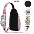 thumbnail image 3 of Boho Daisy and Artistic Flower Pattern Crossbody Bag – Breathable Back, Adjustable Strap, Durable Stitching – Retro Wildflower Print, 3 of 5