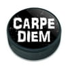 Carpe Diem Seize the Day Latin Distressed Ice Hockey Puck